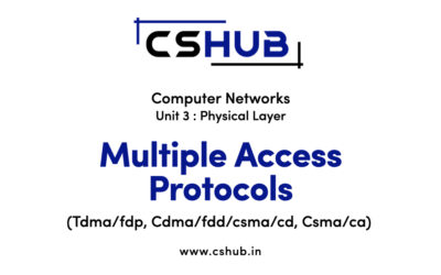 Multiple Access Protocols(Tdma/fdp, Cdma/fdd/csma/cd, Csma/ca)