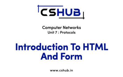 Introduction To HTML And Form