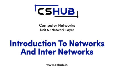 Introduction To Networks And Inter Networks