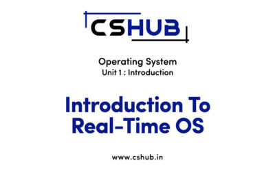 Introduction To Real Time OS