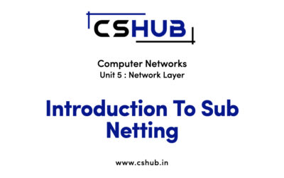 Introduction To Sub Netting