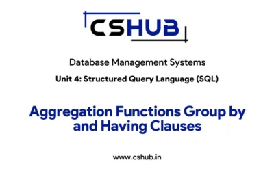 Aggregation Functions Group by and Having Clauses