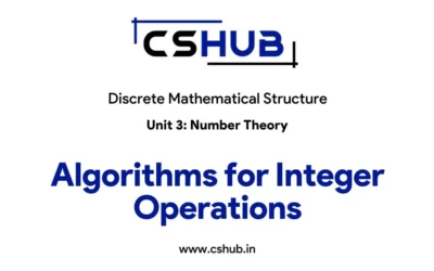 Algorithms for Integer Operations