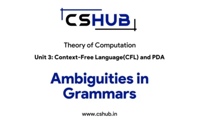 Ambiguities in Grammars