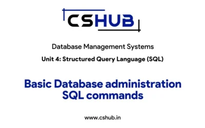Basic Database administration SQL commands