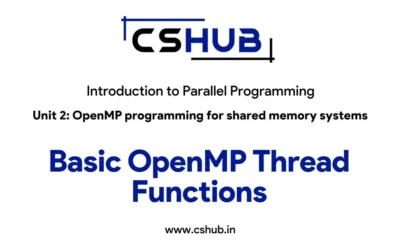 Basic OpenMP Thread Functions
