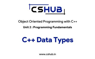 C++ Data Types