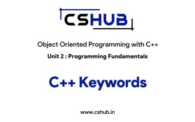 C++ Keywords