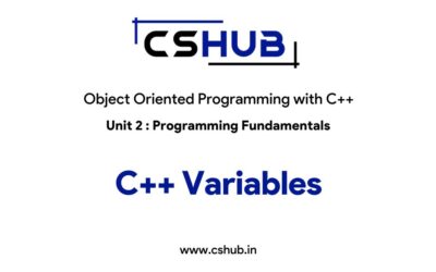 C++ Variables