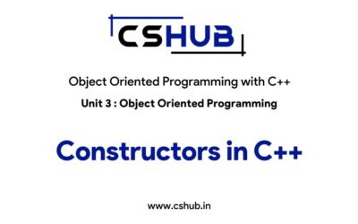 Constructors in C++