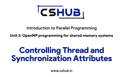 Controlling Thread and Synchronization Attributes