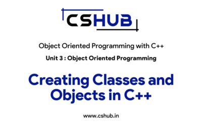 Creating Classes and Objects in C++