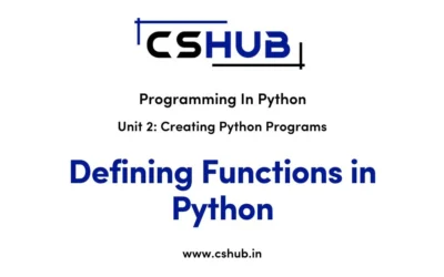 Defining Functions in Python