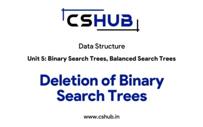 Deletion of Binary Search Trees