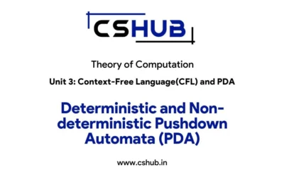 Deterministic and Non-deterministic Pushdown Automata (PDA)