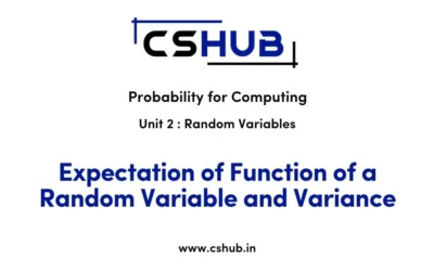 Expectation of Function of a Random Variable and Variance