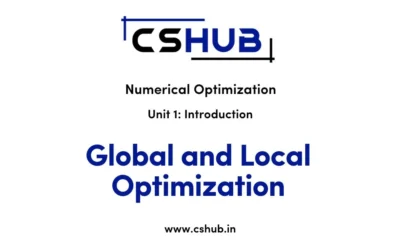 Global and Local Optimization