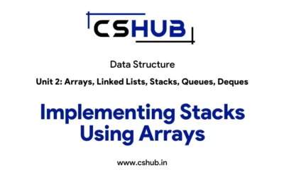 Implementing Stacks Using Arrays