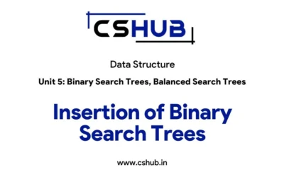 Insertion of Binary Search Trees