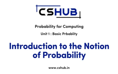 Introduction to the Notion of Probability