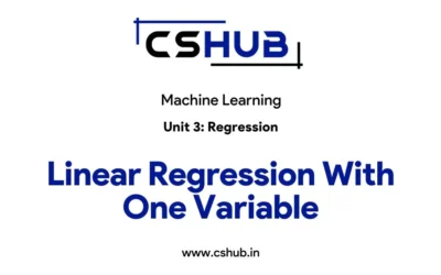 Linear Regression With One Variable