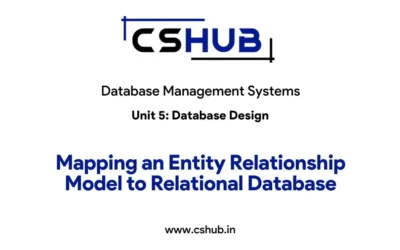 Mapping an Entity Relationship Model to Relational Database
