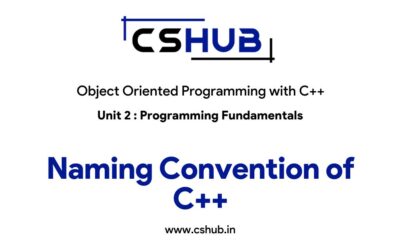 Naming Convention of C++