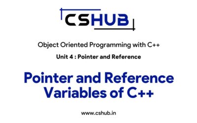 Pointer and Reference Variables of C++