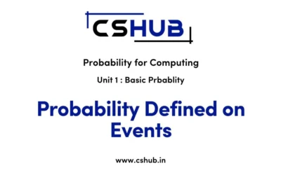 Probability Defined on Events