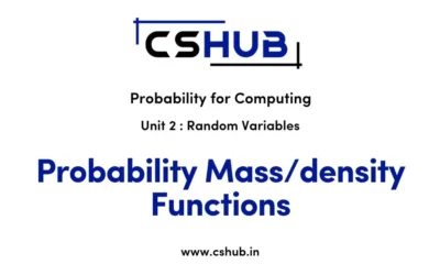 Probability Mass/density Functions
