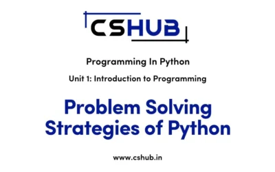 Problem Solving Strategies of Python