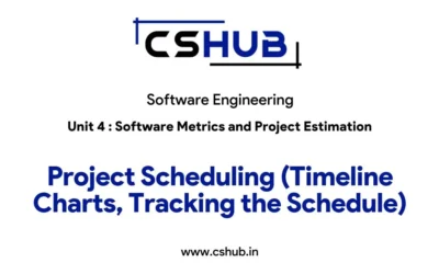 Project Scheduling (Timeline Charts, Tracking the Schedule)