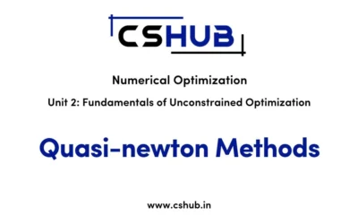 Quasi-newton Methods