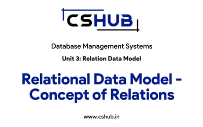 Relational Data Model – Concept of Relations