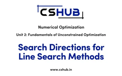 Search Directions for Line Search Methods