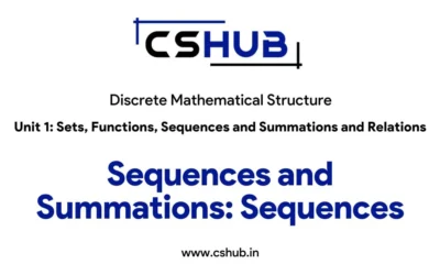 Sequences and Summations: Sequences