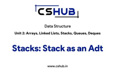 Stacks: Stack as an ADT