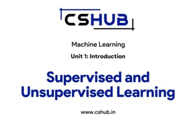 Supervised and Unsupervised Learning