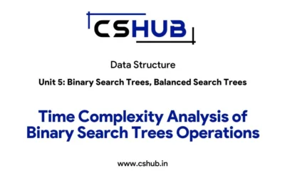Time Complexity Analysis of Binary Search Trees Operations
