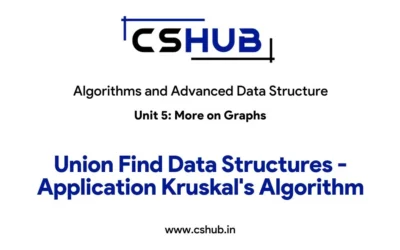 Union Find Data Structures – Application Kruskal’s Algorithm